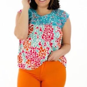 Savanna Jane small leopard blouse